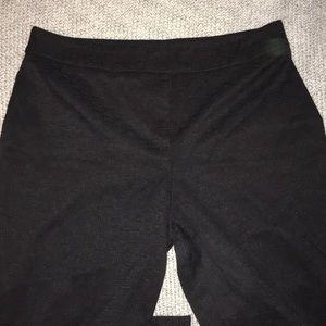 Pattern black work pants